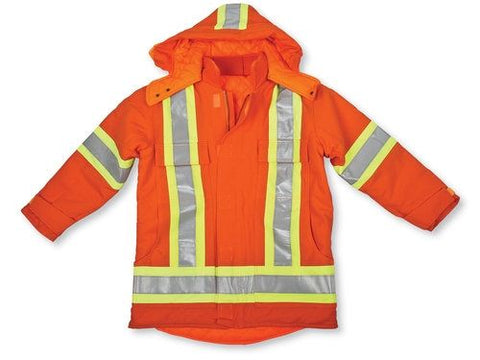 Quilt Cotton Orange Duck Jacket