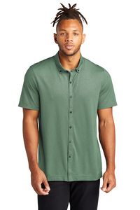 MERCER+METTLE™ Stretch Pique Full-Button Polo