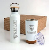 Cork And Bamboo Drinkware Set