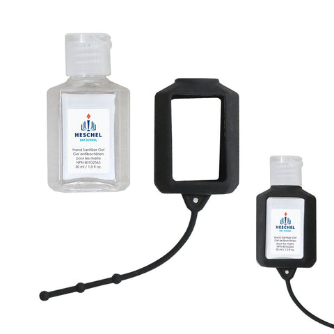 30 Ml. (1 Fl. Oz.) Hand Sanitizer With Silicone Holder