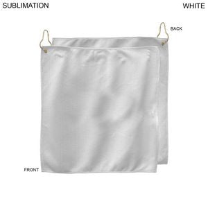 Colored Microfiber Dri-Lite Terry Golf Towel, Finished size 15x15, Nofold Grommet & Hook, Sublimated