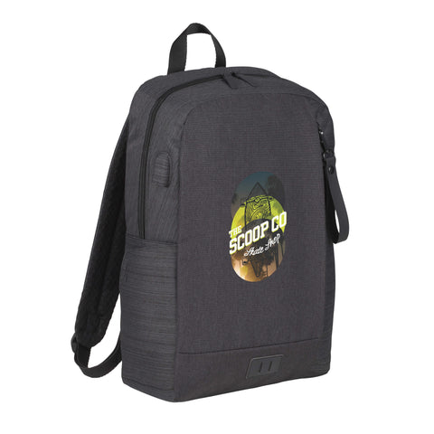 NBN Whitby Slim 15'' Computer Backpack w/ USB Port