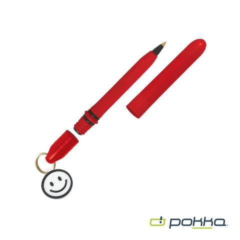 Pokka? Pocket Pen w/Dock & Gold Keyring & Charm