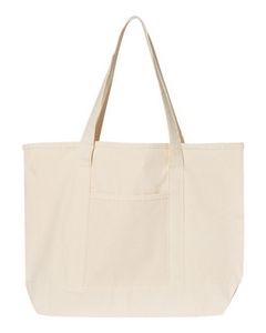 Q-Tees™ 34.6L Large Canvas Deluxe Tote Bag