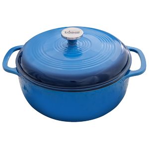 6 Qt. Lodge® Blue Enameled Cast Iron Dutch Oven