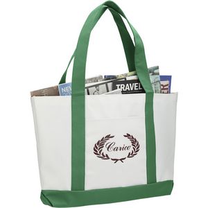 000271 Large Canvas Boat Tote Bag