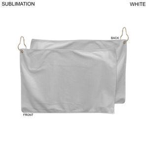 48Hr Quick Ship - Microfiber Dri-Lite Terry Golf Towel, 12x18, Nofold Grommet & Hook, Sublimated