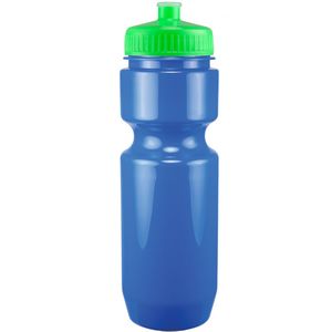 22 Oz. Bike Bottle w/ Push Pull Lid - Solid Colors