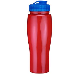 24 Oz. Contour Bottle w/ Flip Top Lid - Solid Colors