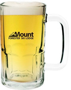Beer Mug 20oz clear glass