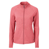 Cutter & Buck Adapt Eco Knit Heather Recycled Womens Full Zip