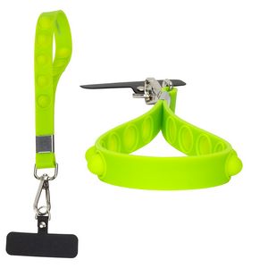 2-in-1 Push Pop Stress Reliever Phone and Keychain Wristlet
