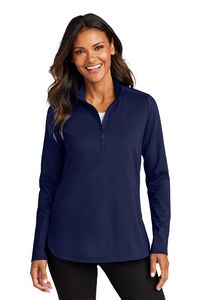 Port Authority® Women's C-FREE Double Knit 1/4-Zip Pullover