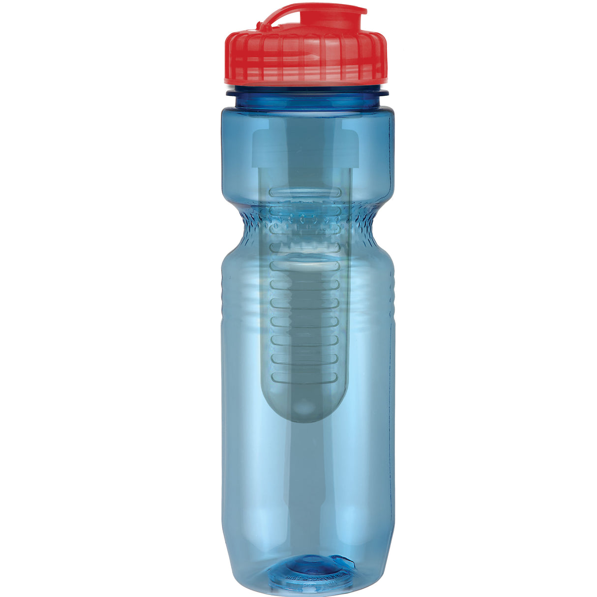 Blue/Translucent Red Lid