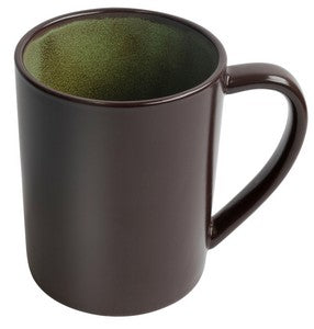 Au Chocolat 17oz 2tone brown/green mug - Etched