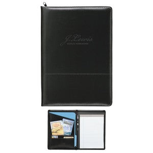 Good Value™ Script Zippered Padfolio