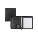 Bugatti Vegan Leather Ring Binder 1-inch with card Slots and zip around closure