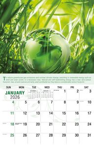Galleria Wall Calendar 2026 Go Green Calendar