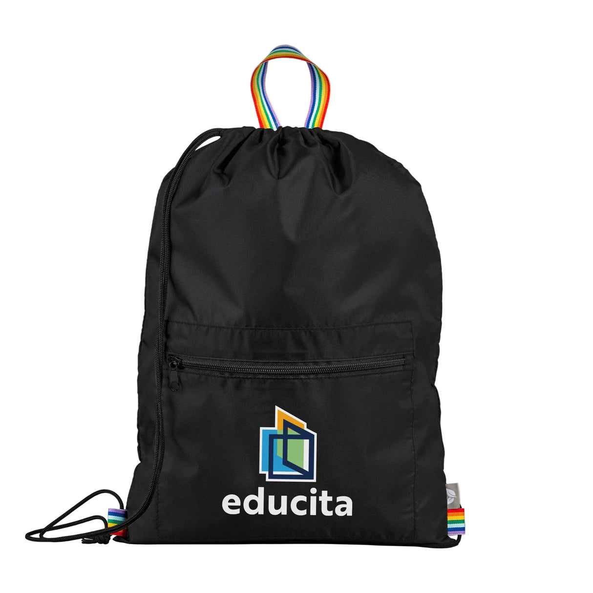 Spectrum Recycled Polyester Drawstring Bag - 2 gal - Heat Transfer