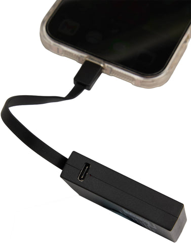 Recycled ABS 2000 mAh Power Bank with Type-C Cable