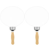Light Bulb Sandwiched Hand Fan (2 Side/ four color process imprint)