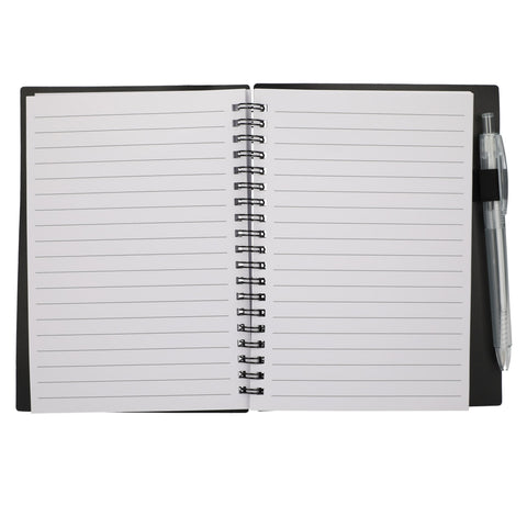 5'' x 7'' FSC® Recycled Star Spiral Notebook with Pen
