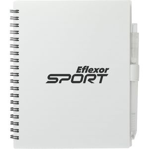 5.5'' x 7'' FSC® Recycled Spiral Notebook w/ RPET Pen