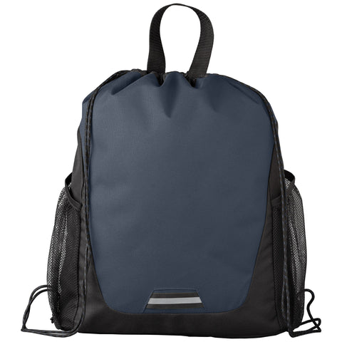 Jotun Recycled Polyester Pocketed Drawstring Bag - 2.6 gal - Heat Transfer