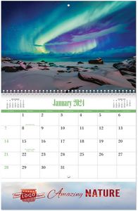 Luxe Gallery Amazing Nature Spiral Wall Calendar