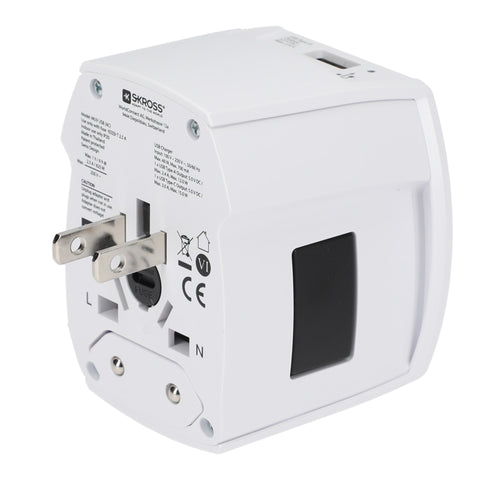 SKROSS World Travel Adapter MUV USB Type A & Type C