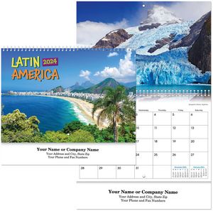Latin America Spiral Wall Calendar