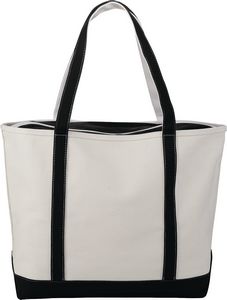 000383 Baltic 24oz Cotton Canvas Tall Zippered Boat Tote