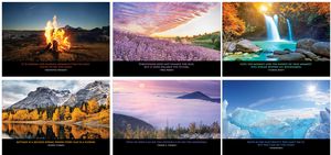 Full Colour INSPIRATIONS Wall Calendar (Spiral)