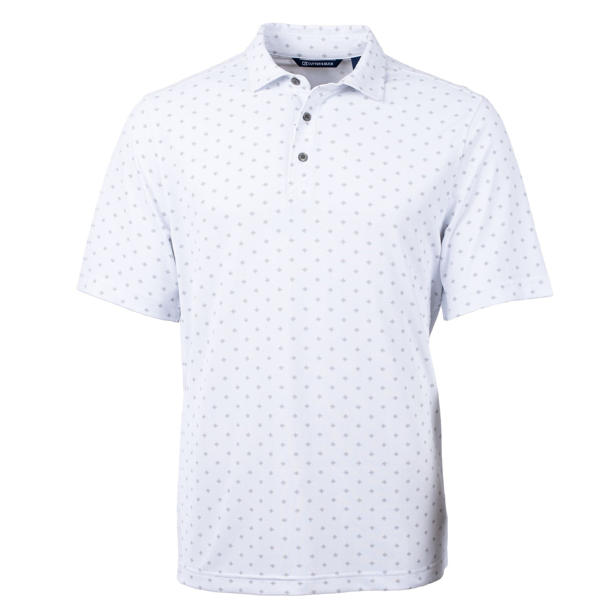 Cutter & Buck Virtue Eco Pique Tile Print Recycled Mens Big & Tall Polo