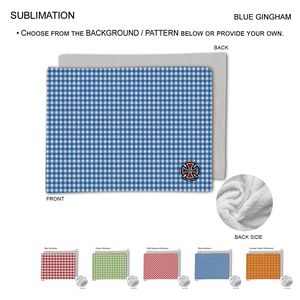 Checkered Blanket in Plush and cozy Mink Flannel Fleece, 60x80, XL size