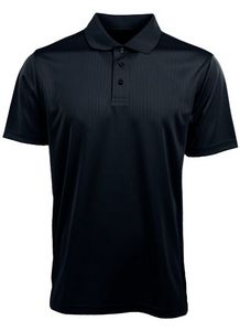 Zorrel® Men's Paseo Dot Stripe Jacquard Stripe Polo Shirt