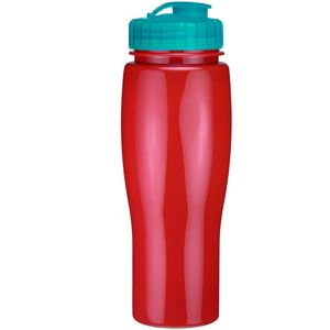 24 Oz. Contour Bottle w/ Flip Top Lid - Solid Colors