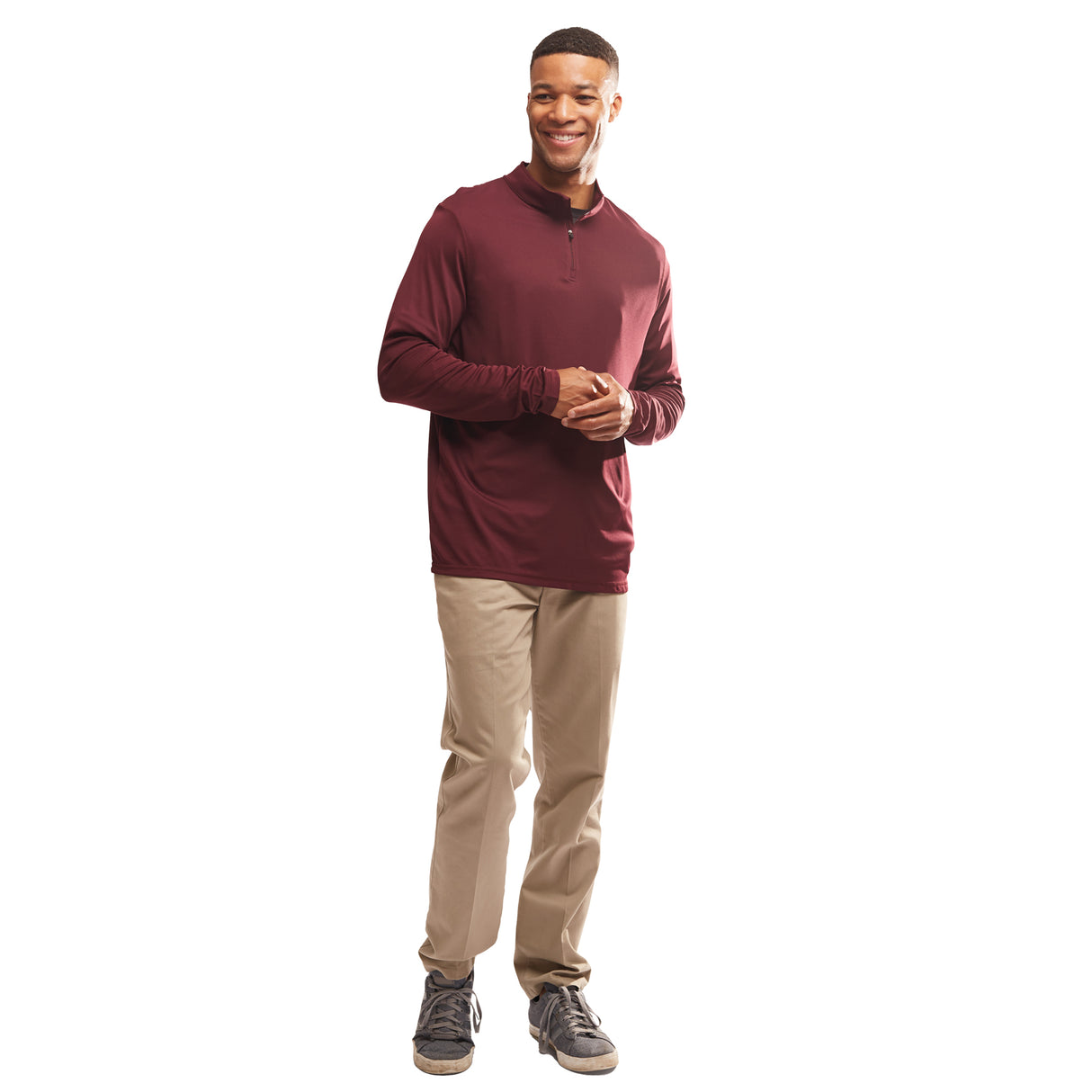 Maroon On-Model