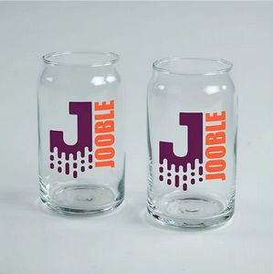Full Colour Arc Can Shape Glass Gift Set Of 2
