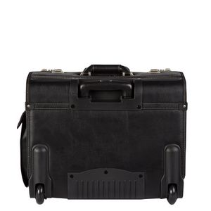 Bugatti Warren Business Case on Wheels w/Textured Vegan Leather