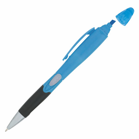 Dual Plastic Side Slide Action Pen/ Highlighter (3-5 Days)