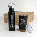 Cork And Bamboo Drinkware Set