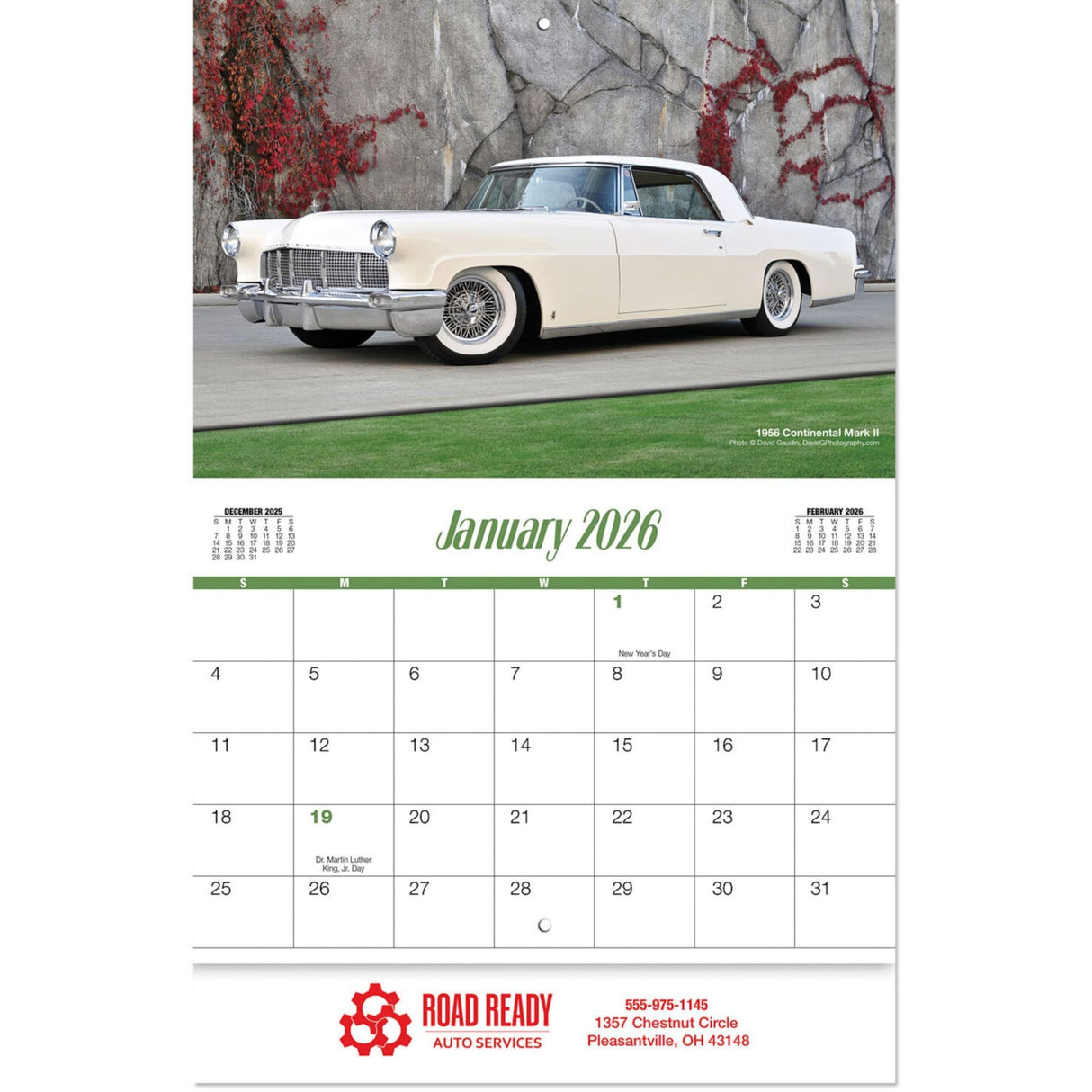 Days Gone By Wall Calendar Stapled