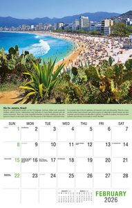 Galleria Wall Calendar 2026 World Travel