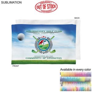 Plush and Soft Velour Terry Cotton Blend Sports, Sweat Towel, 12x18, Sublimated Edge to Edge
