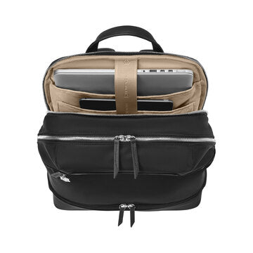 15'' Victoria Signature Deluxe Black Backpack w/10