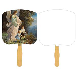 Religious Hand Fan/ Guardian Angel