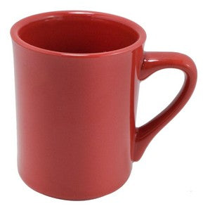 Erie 8.5oz red mug vitrified