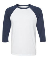 White/Navy Blue Blank