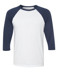 Bella+Canvas® Unisex Three-Quarter Sleeve Baseball Tee